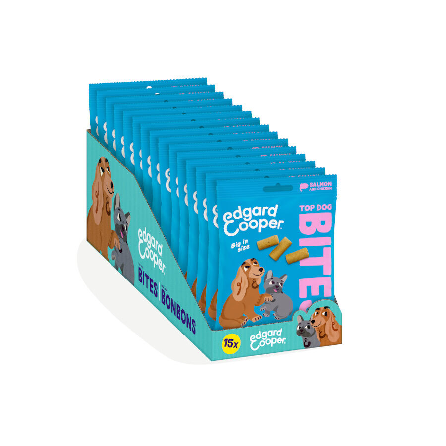 50 g Edgard & Cooper Bocaditos Grandes de Salm&oacute;n y Pollo snack  para perros, , large Imagen numero 9